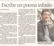 Zambrano, Lourdes: “Escribe un poema infinito” El Norte (Monterrey, N.L. –M&eacute;xico–, 2/XI/2006)
